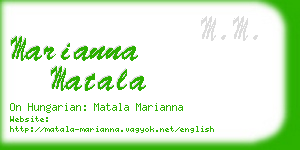 marianna matala business card